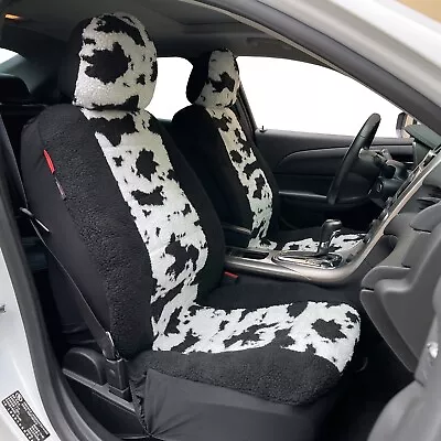 $116.59 • Buy Luxury Faux Sheepskin Car Seat Covers For Suzuki Grand Vitara Front Cow Black