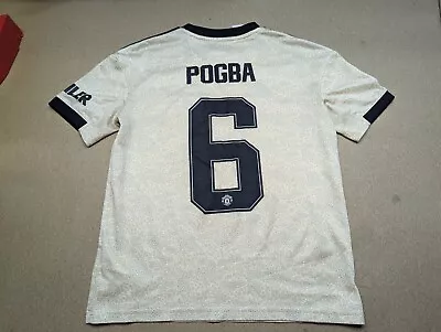 Manchester United #6 Pogba 2019 2020 Jersey Kids Size L 13-14Y Football Shirt • $34.95