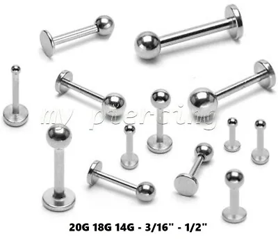 2pcs. Surgical Steel Labret Monroe Cartilage Helix Tragus Piercing With Ball End • $3.60