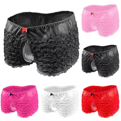 Mens Sissy-Pouch Panties Underwear Sexy Lace Briefs Knickers Shorts Underpants? • £7.24