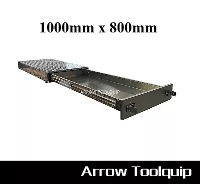 $950 • Buy 1000 X 800 Aluminium Ute Tray Toolbox Under Tray Trundle Sliding Drawer