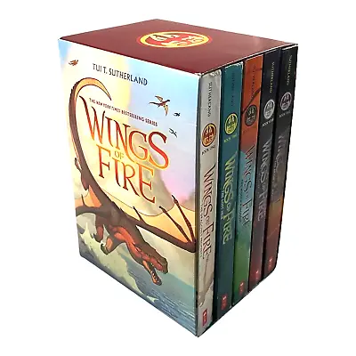 Wings Of Fire Paperback Book Set 1-5 Scholastic Tui T. Sutherland • $25.49