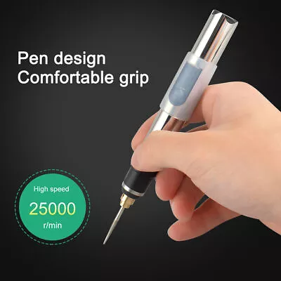 Portable Electric Engraving Pen Etching Craft Tools Machine For Glass Metal Wood • £12.99