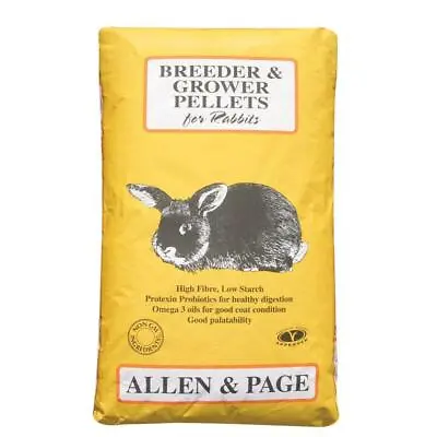 Allen & Page Breeder/Grower Rabbit Pellets 20kg • £26.07