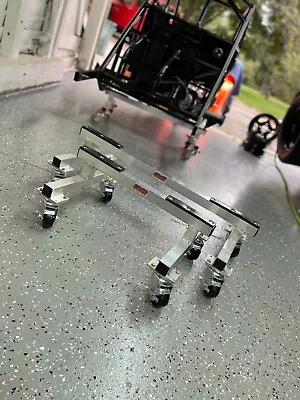 Aluminum Chassis Stands W/ Locking Casters (Micro Sprint / Legend Car) • $374.99