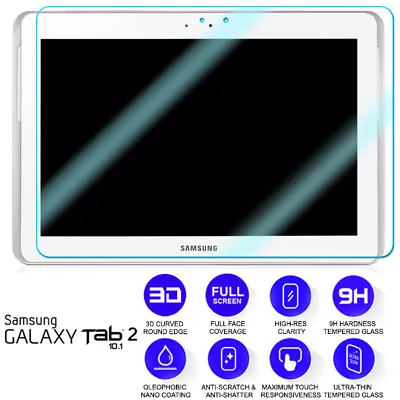 £4.29 • Buy For Samsung Galaxy Tab 2 10.1 Tempered Glass Screen Protector Film P5100 P5110