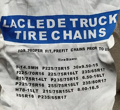 New **truck Tire Chains** P235/75r15 Heavy Duty Snow Ice Mud Tire Chains Laclede • $170.83