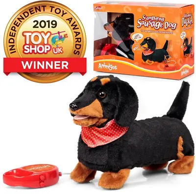 Scampering Sausage Dog Walking Dachshund - 35988 Toy Puppy Barking Walk Doggy • £20.99