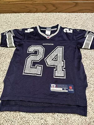 Marion Barber Dallas Cowboys Jersey Boys Small Blue NFL Football Reebok Sports • $9.99