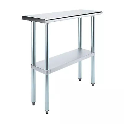 14 In. X 36 In. Stainless Steel Work Table | Metal Utility Table • $174.95