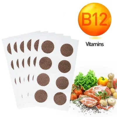New 8pcs Vitamin B12 Patch Restore Power Energy Prevent Anemia Eliminate Irrita • £3.27