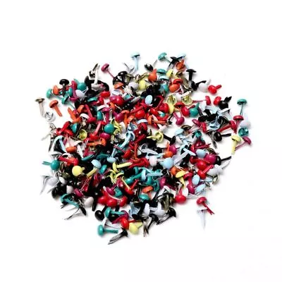 100Pcs Round Metal Brads Colorful Stud Fastener DIY Craft Decoration Accessories • $11.71