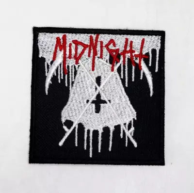 MIDNIGHT Band Patch Iron/Sew Embroidered Black Rock'n'Roll Black Metal Punk • $6.62