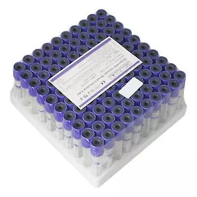 Blood Collection Tubes Glass Medical Supplies 100Pcs K2 Disposable Vacuum  Spots • $26.99