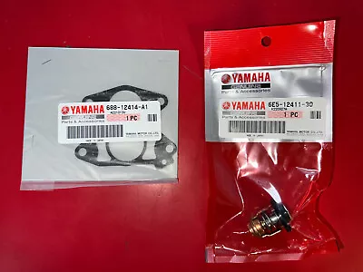 Yamaha OEM Outboard Thermostat 6E5-12411-30-00 & Gasket 688-12414-A1-00 • $39.49