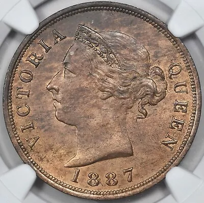 Cyprus Rare 1 Piastre Coin 1887 Ngc Ms63 Rb • $1200