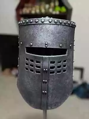 SCA Medieval LARP Black Knight Monty Python Armor Helmet LARP/Cosplay Costume • $80.27