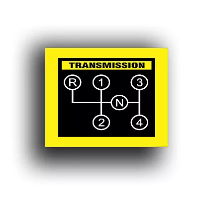 Transmission Shift Pattern Decal 4 Speed Manual Trans Muscle Race Car Truck 085 • $9.93