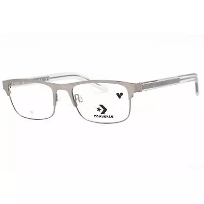 Converse Men's Eyeglasses Satin Gunmetal Rectangular Frame Clear Lens CV3022 070 • $33.79