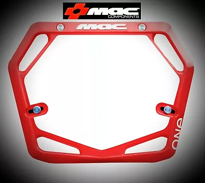 Mac One Bmx Pro Number Plate - Red • $30