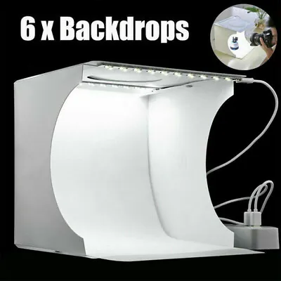 Mini Portable Photo Studio Light Box Kit With LED Light Photo Studio Accessories • $22.97