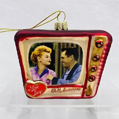 Kurt Adler I Love Lucy 60th Anniversary Retro TV Set Glass Christmas Ornament  • $24.99