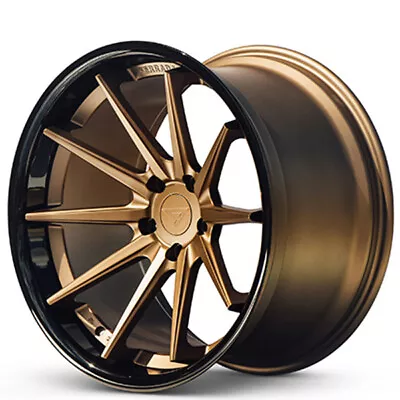 4ea 20x9/20x10.5 Ferrada Wheels FR4 Matte Bronze With Gloss Black Lip(S2) • $2249