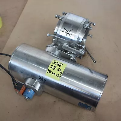 Sudmo Pneumatic Actuator Stainless Sanitary Food Grade Butterfly Valve DN100 4   • $700