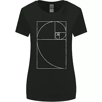 Fibonacci Spiral Golden Geometry Maths Womens Wider Cut T-Shirt • £8.99