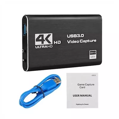 4K Audio Video Capture Card USB 3.0 HDMI Video Capture Device Full HD Recording • $20.95