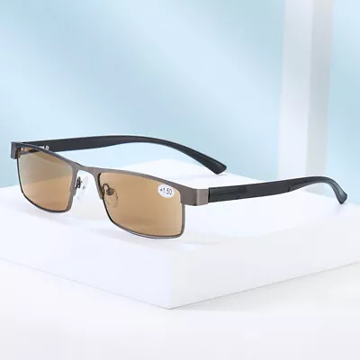 Foldable Half Frame Sunglasses Reading Glasses Tinted Readers Men Women +1.0-4.0 • £5.99