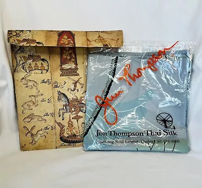 $45 • Buy Jim Thompson Thai Silk Floral Scarf 34 Inches Square Tropical Lotus Flowers New