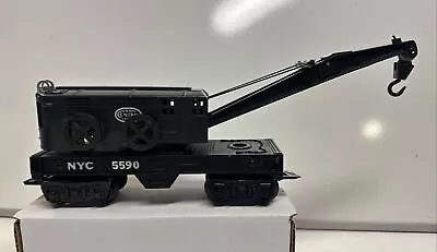 Marx O Scale 8 Wheel Plastic Deluxe NYC New York Central Heavy Crane Car #5590 • $34.99