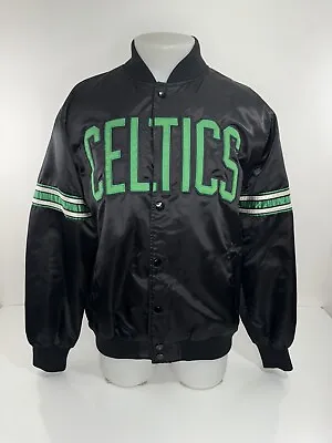 BOSTON CELTICS / STARTER - Stitched Mens L Jacket - EXCELLENT • $149.11