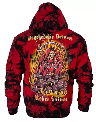 Rebel Saint By Affliction Men's Hoodie Reaper Heavyweight Premium Quality Hood • $49.95