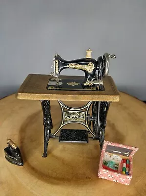 Miniature Furniture 1:12 Sewing Machine Lot By Hennig • $65