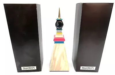 Swatch Art Watch MENDINI TOWER GZS02 New NOS 1998 Limited Edition Box Set #9014 • $179.99