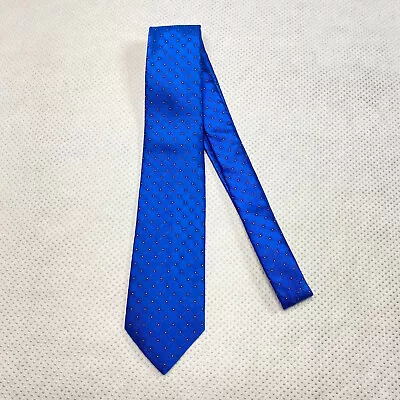 Twenty Dollar Tie Mens Tie One Size Blue Geometric Classic 100% Silk Career New  • $20