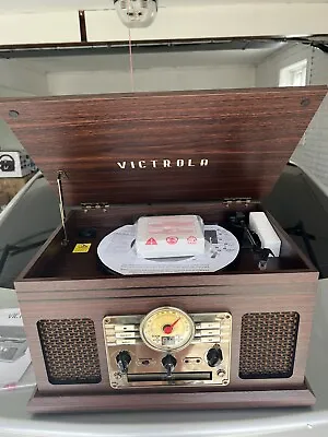 Victrola 6-in-1 Nostalgic Bluetooth Turntable - Espresso (VTA-200B-ESP) • $55