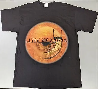 Vintage 1997 Life Of Agony Soul Searching Sun Blue Grape Tshirt Large • $149.99