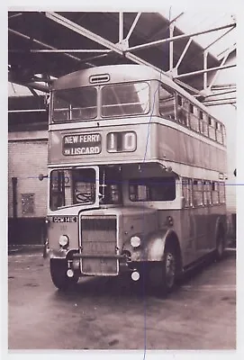 £0.42 • Buy Bus Photo Of A Merseyside Pte Picture 141 Leyland Pd2 Photograph In The Depot.