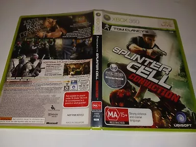 Tom Clancy's Splinter Cell Conviction (xbox 360 Game Ma15+ Pal) • $8.05