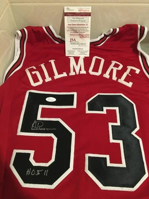 $10 • Buy Artis Gilmore Signed And Inscribed  HOF 11   Custom Bulls Jersey - JSA Witnessed