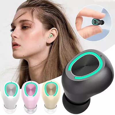 Single Mini Wireless Bluetooth Earphones In Ear Sport With Mic Handsfree Headset • $0.99