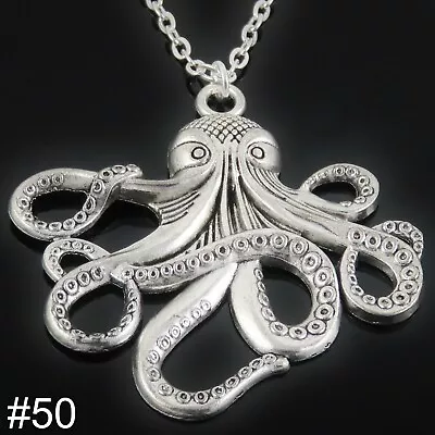 Silver Tone Pendant Necklace Chain Mens Womens Boys Girls Jewellery UK Seller • £4.99