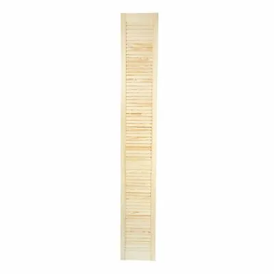 Louvre Door Wood Door Open Natural Pine 21mm Wardrobe Kitchen H:2013mm (79.25 ) • £64.99