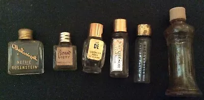 Lot Of 6 Empty Vintage Perfume Bottles Aimant CotyOdalisqueGivenchy Paris • $15
