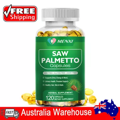 120 Saw Palmetto Capsules - Prostate Health Mens Health Tablets Ship From AU • $22.77