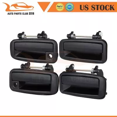 4Pcs For 88-92 Corolla Door Handles Black Exterior Outside Rear Left Front Rear • $19.08