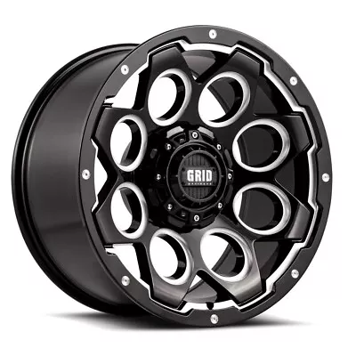 Set Of 4 Grid Gloss Black 18x9 Wheels For 2002-2018 Dodge Ram 4x4 1500 5 Lug • $799.99